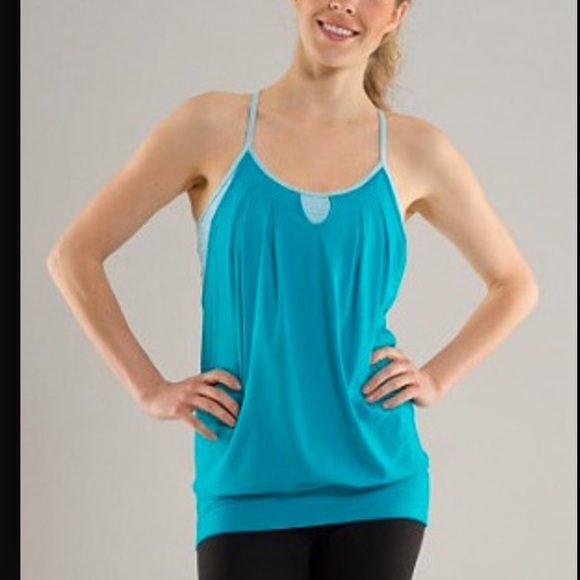 Lululemon Let It Loose Blue Tank
