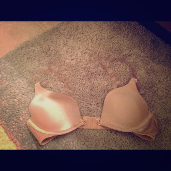 Clear strap bra