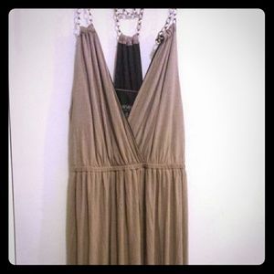 Long tan dress ....20 or trade