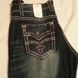 Mens rock revival jeans