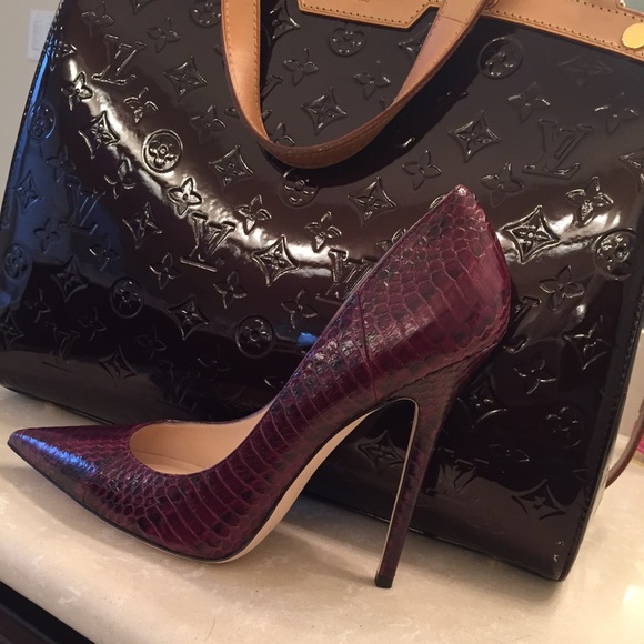 JIMMY CHOO ANOUK SNAKESKIN PUMP - Picture 4 of 4