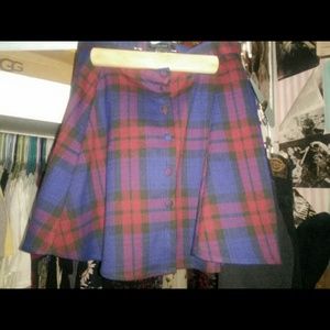 Plaid skater skirt