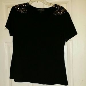 Black Studded Shirt