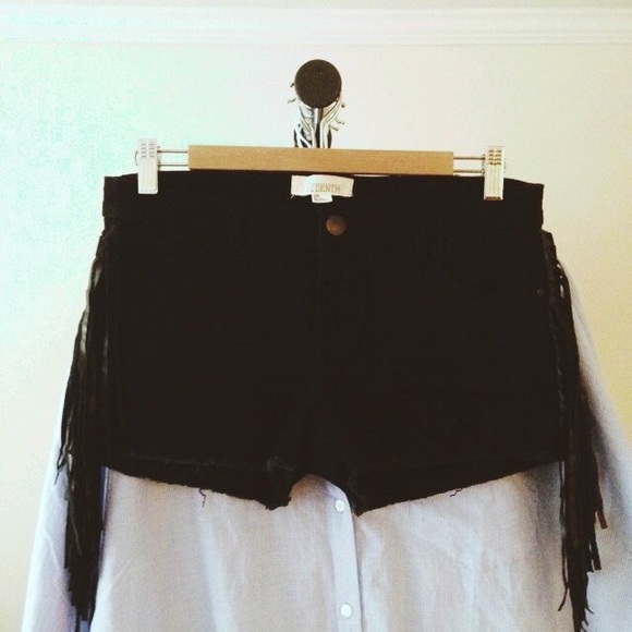Forever 21 Pants - Boho Fringed Denim Shorts