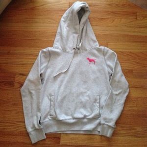 ‼️RE-SELL‼️PINK Victoria's Secret Grey Hoodie!