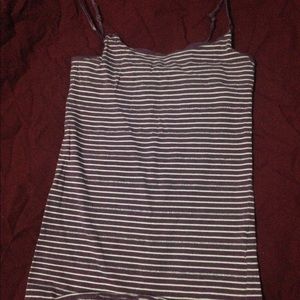 Aero Tank. Purple & White. Medium