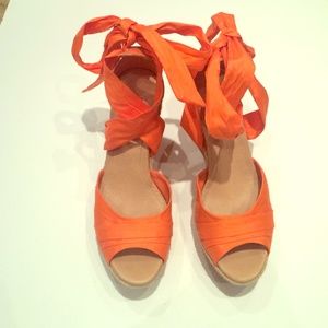 Ugg wedge espadrilles with silk fabric