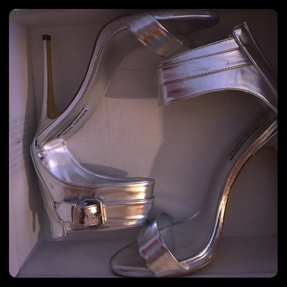 Silver Steve Madden Pumps