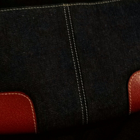 Red and denim purse - Picture 2 of 2