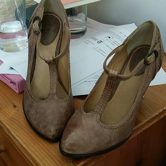 Frye Miranda T-strap heels