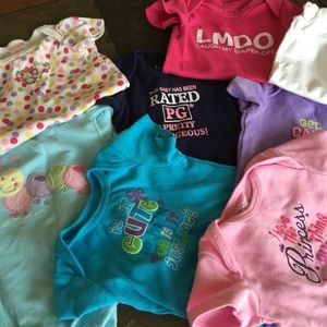 8 baby girl onesis