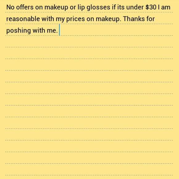 My prices are firm.