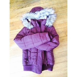 Maroon American Eagle Winter Coat
