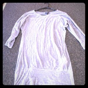 A gray long shirt/dress