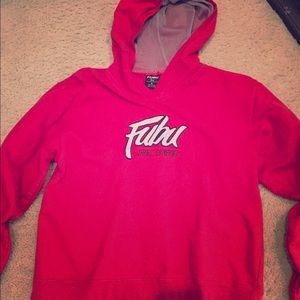 Women's FUBU Sports Cropped Long-Sleeve Hoodie.