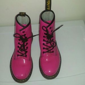 Dr Martens Pink Patent Boot