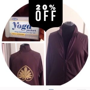 Brown/gold yoga jacket 🆕 Never Worn 🆕