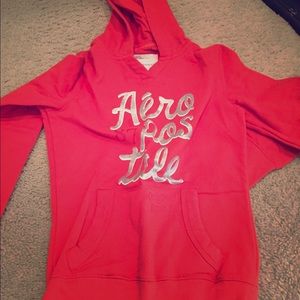 Aero Burnt Orange Popover Hoodie and Sweatpants