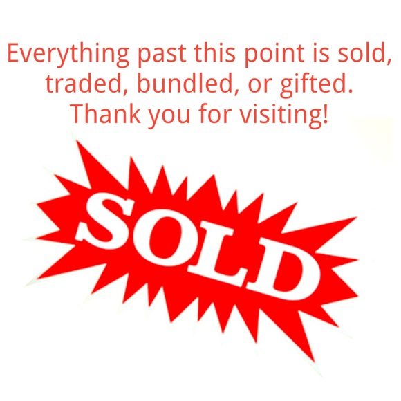 See sold items for feedback and trade history!