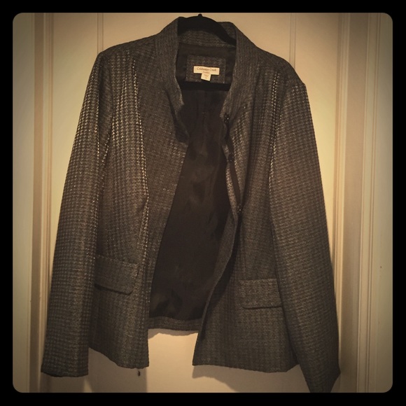 Size 20 shimmer houndstooth jacket