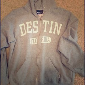 Destin Zip-Up Gray Hoodie