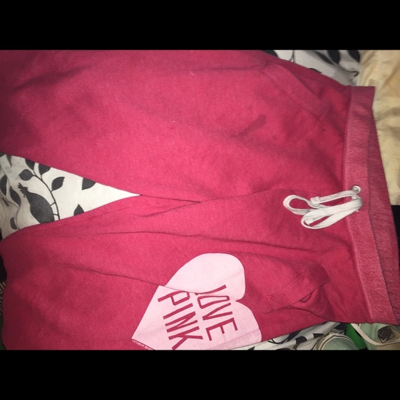 Pink Victoria's Secret boyfriend fit sweatpants S