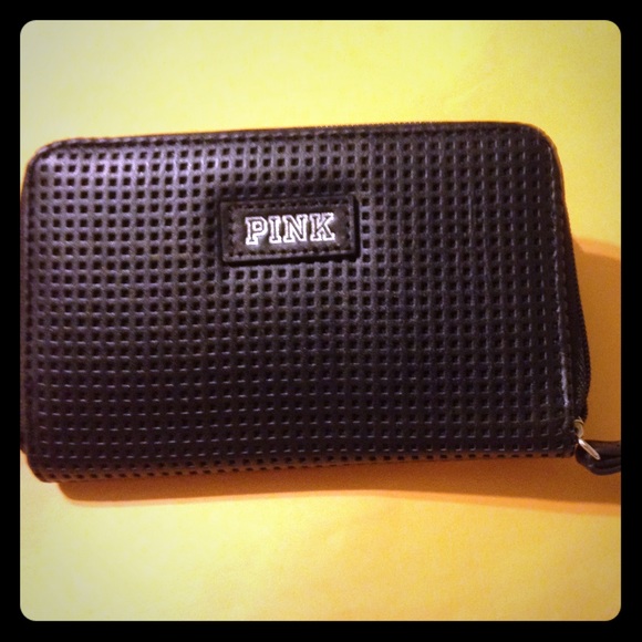 Pink by Victoria's Secret. Black wallet,
