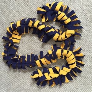 Blue and gold scarf