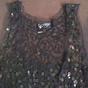 Sheer, sequined top