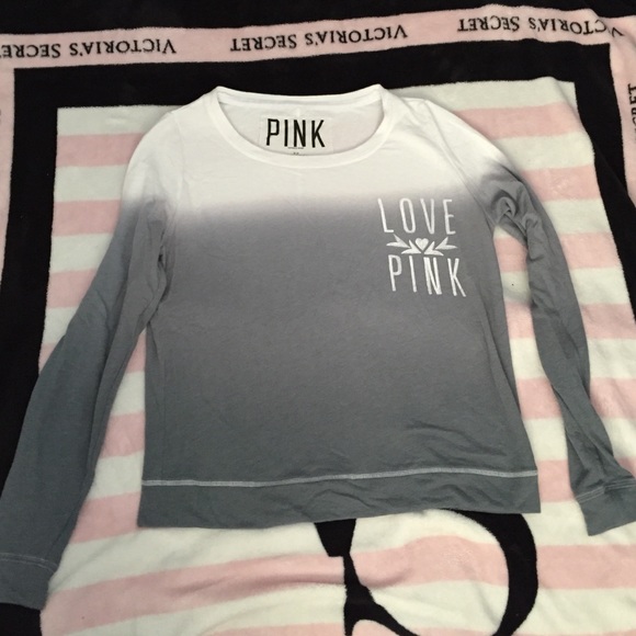 **FLASH SALE** Victoria's Secret Pink Ombre Crew - Picture 2 of 4