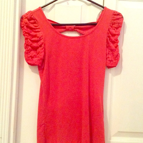 Pink forever 21 bow top