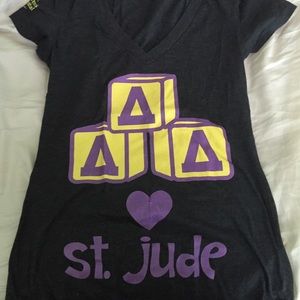 Delta Delta Delta ❤️ St. Jude - Deep V Neck