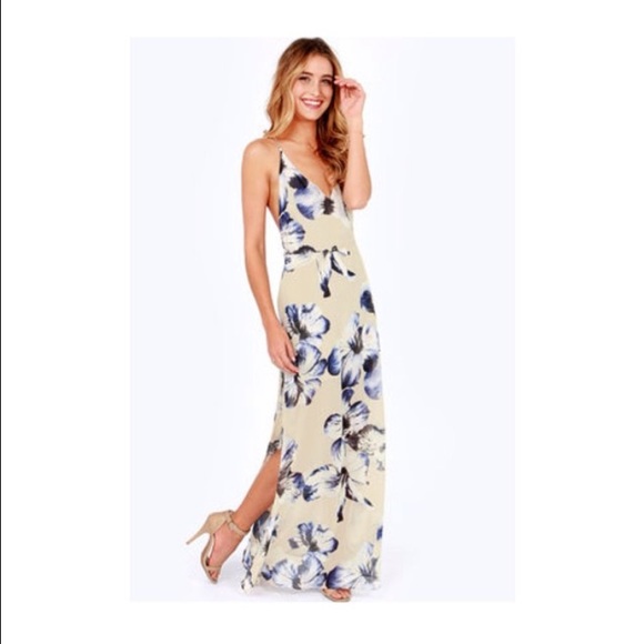 Open back with strappy detail maxi dress