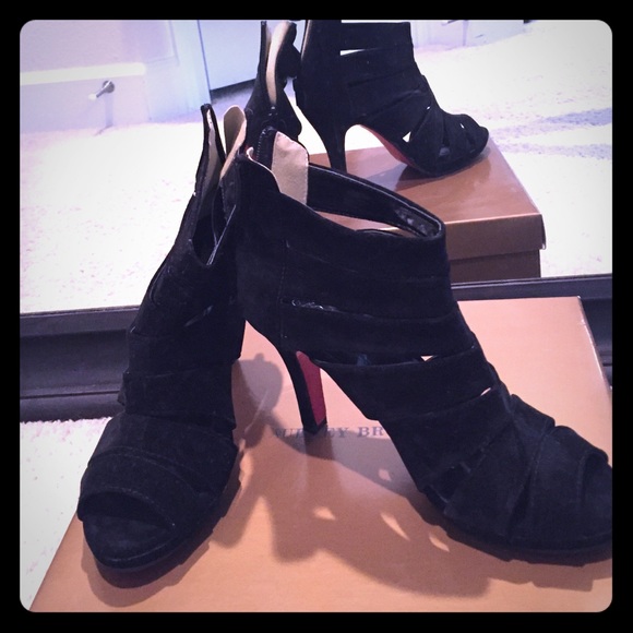 NWOT Sexy Black Cage Heels