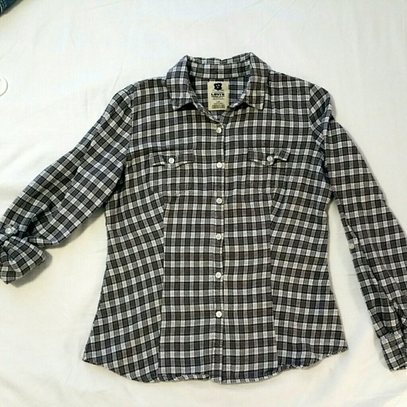 Plaid Flannel Button-down Shirt
