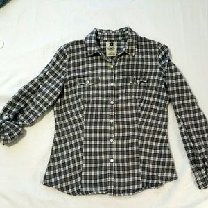 Plaid Flannel Button-down Shirt