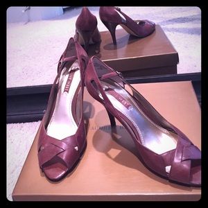 Nine West Brown Leather Heels