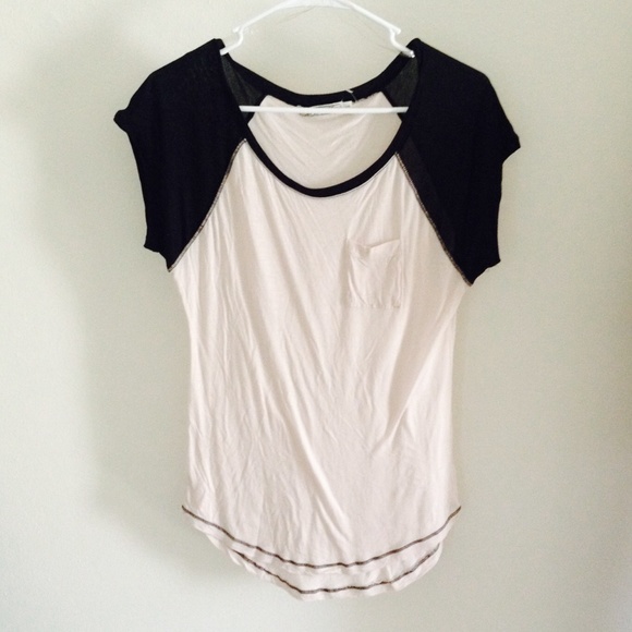 Tan and Black Top