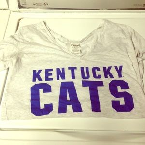 PINK Kentucky Cats v-neck