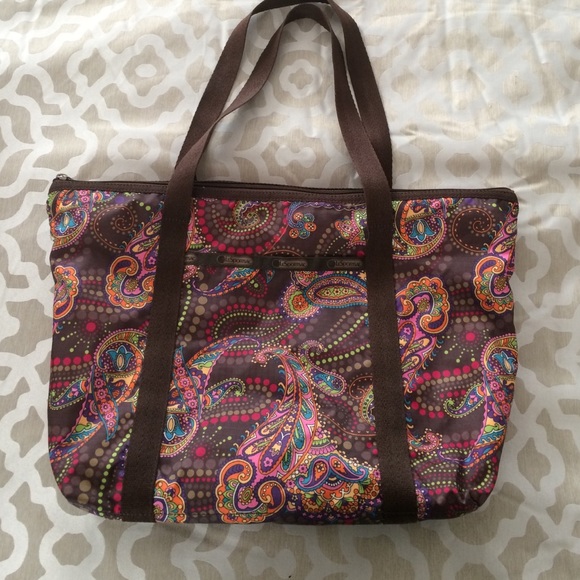 Lesportsac paisley tote