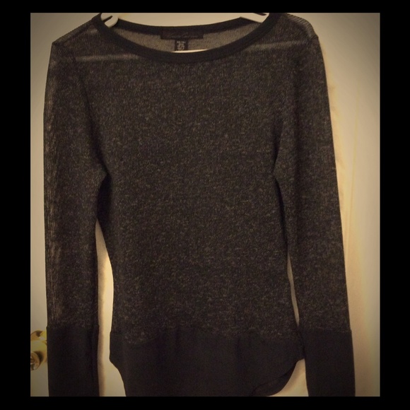 Sheer netted Kenneth Cole top