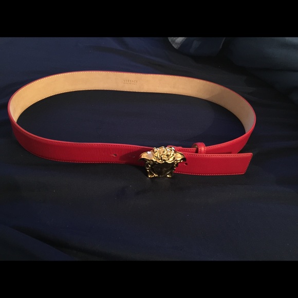Versace Other - All red Versace belt brand new size 32-34