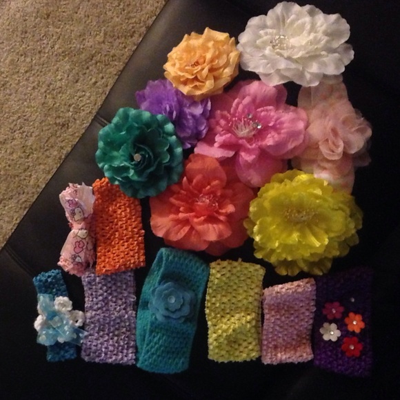 Toddler Baby Flower Headband Hair Accessories Lot