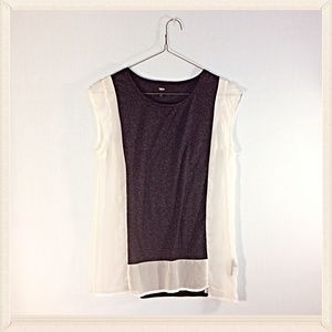 Grey & White T-Shirt