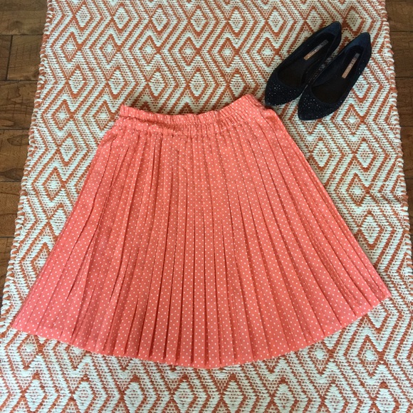 Orange skirt made in France
