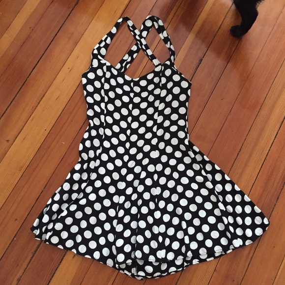 Contempo Casuals Dresses & Skirts - Vintage Contemporary Casuals polka dot romper