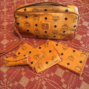 MCM purse, 3 wallets & lipstick holder