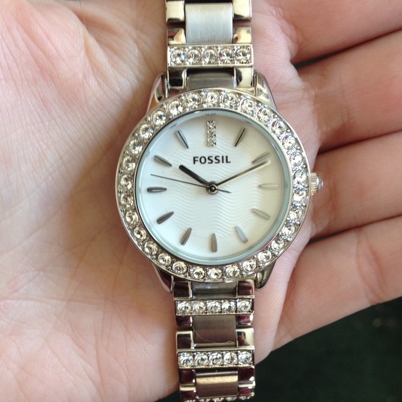 Rhinestone Fossil Watch