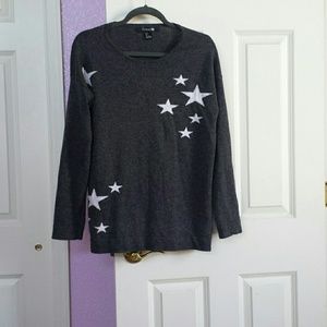 Gray star sweater