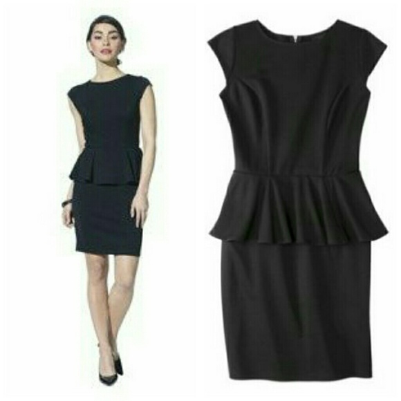 Mossimo Black Peplum Dress